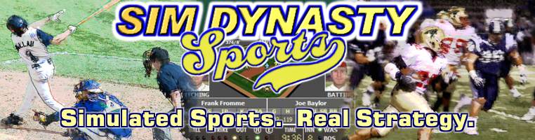 Sim Dynasty Sports: Simulated sports. Real strategy.